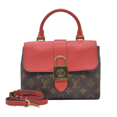 $2270 2019 Louis Vuitton Monogram Locky BB Coquelicot AA4199