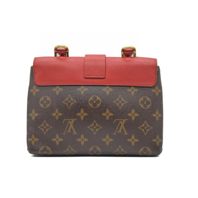 $2270 2019 Louis Vuitton Monogram Locky BB Coquelicot AA4199
