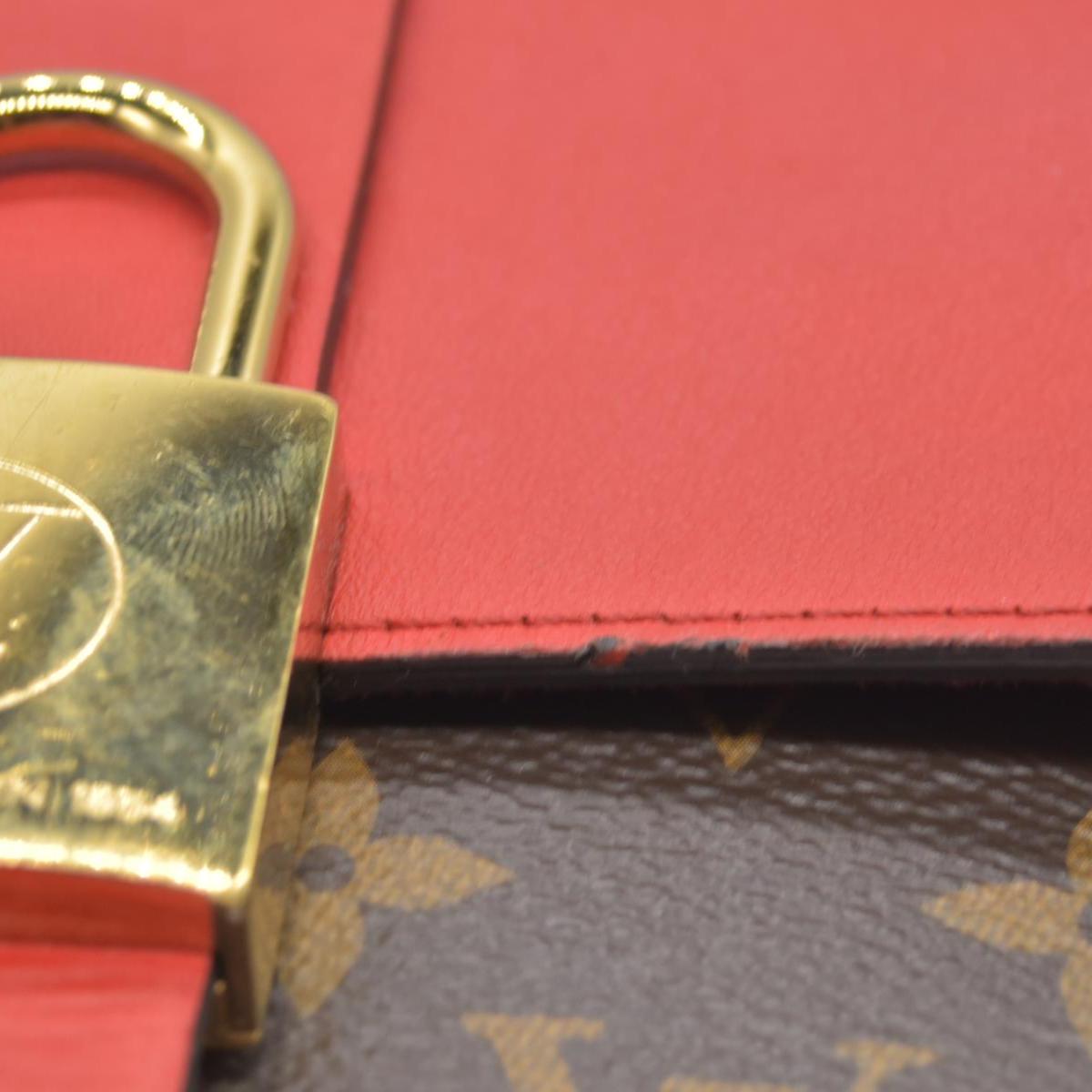 $2270 2019 Louis Vuitton Monogram Locky BB Coquelicot AA4199