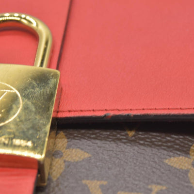 $2270 2019 Louis Vuitton Monogram Locky BB Coquelicot AA4199