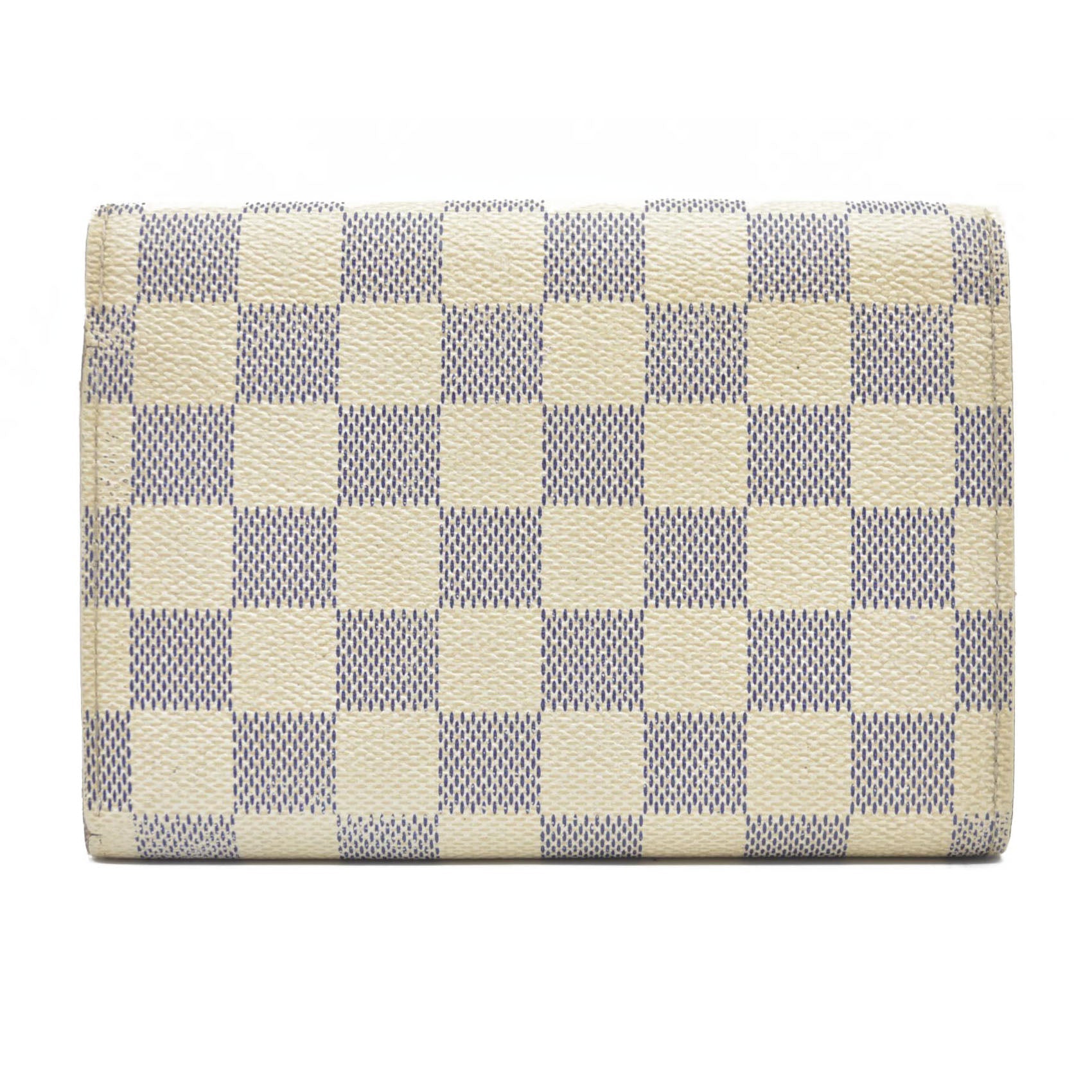 $610 Louis Vuitton Damier Azur Alexandra Trifold Wallet CA3008