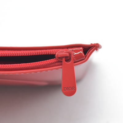 Dior Beauty GWP Red Patent Trousse Pouch – Embossed CD Logo Consignment