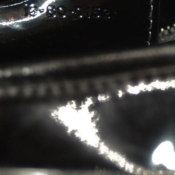 Christian Dior  Crinkled Patent Cannage Large Lady Dior Black