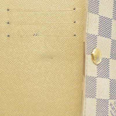 $610 Louis Vuitton Damier Azur Alexandra Trifold Wallet CA3008