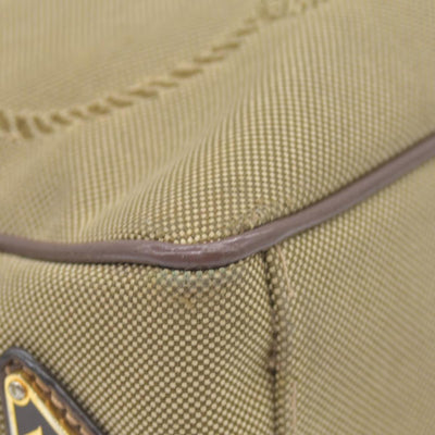 $1650 Prada Jacquard Logo Camera Bag Corda Bruciato