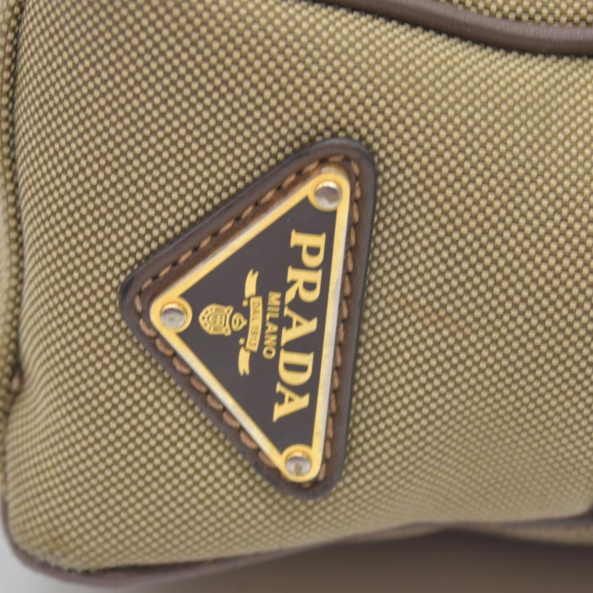 $1650 Prada Jacquard Logo Camera Bag Corda Bruciato