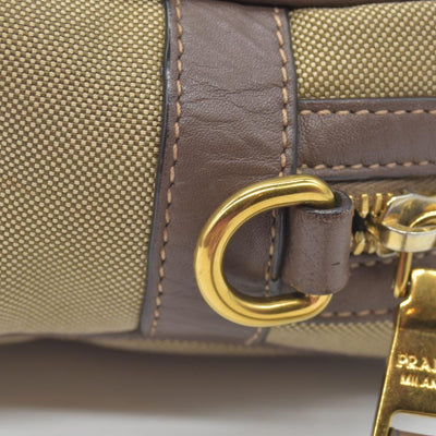 $1650 Prada Jacquard Logo Camera Bag Corda Bruciato