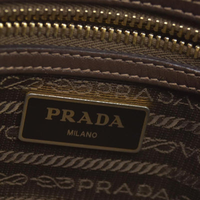 $1650 Prada Jacquard Logo Camera Bag Corda Bruciato