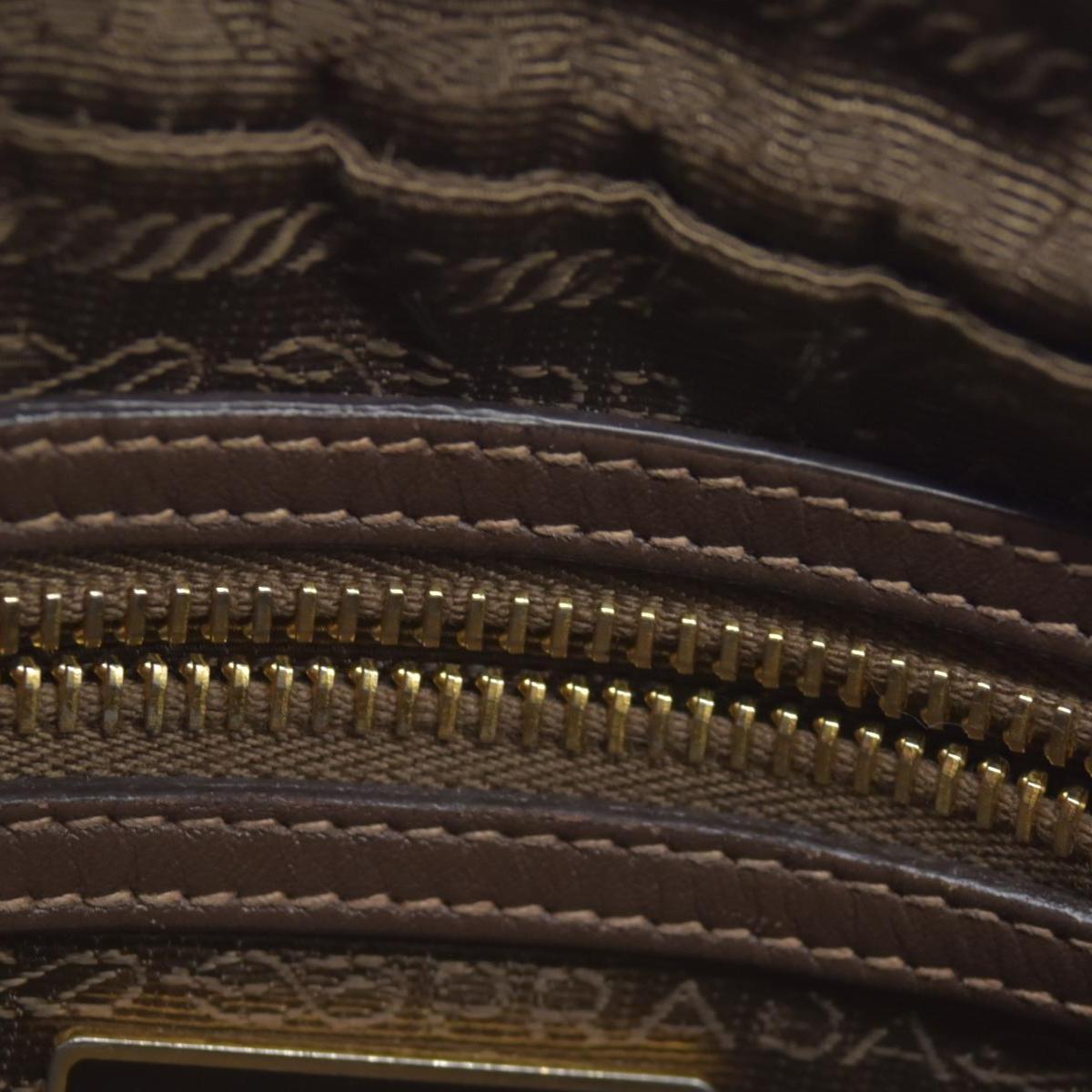 $1650 Prada Jacquard Logo Camera Bag Corda Bruciato