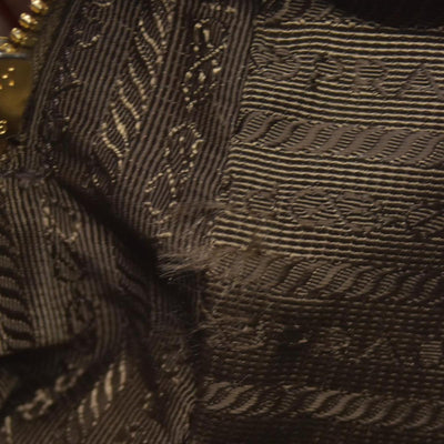 $1650 Prada Jacquard Logo Camera Bag Corda Bruciato