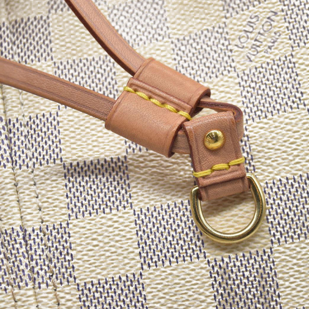 $2170 Louis Vuitton Damier Azur Neverfull SD2199