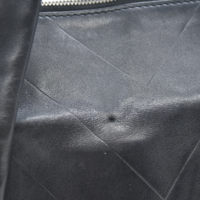 $3500 2006 Chanel Calfskin Chevron CC All Day Long Tote Black 10020302