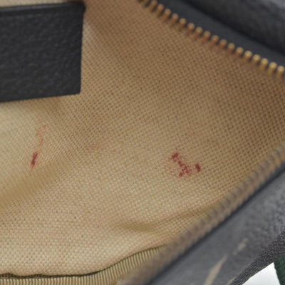 $1290 Gucci Grained Calfskin Small Logo Belt Bag Black