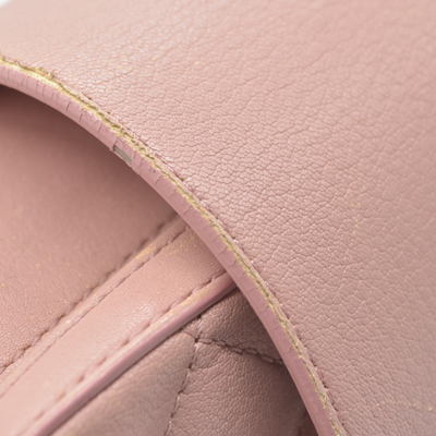 $4200 Chanel Lambskin Quilted Mini CC Box Camera Bag Pink