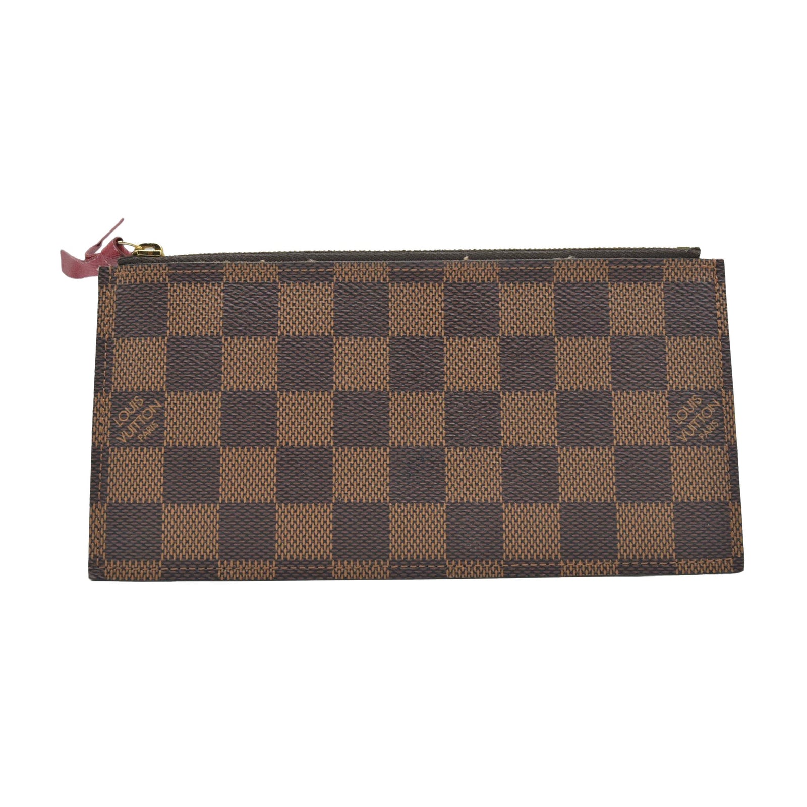 $500 Louis Vuitton Damier Ebene Pochette Félicie Insert Zip Pouch