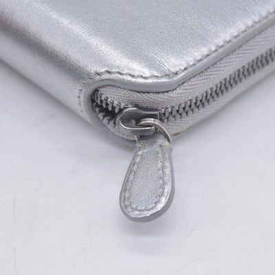 Balenciaga Silver Metallic Wallet  CONSIGNMENT 10021042