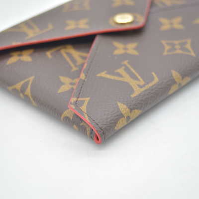 $745 2018 Louis Vuitton Monogram Medium Kirigami Pochette Insert Coquelicot SP1128