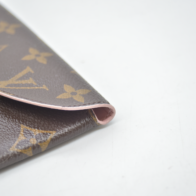 $845 2017 Louis Vuitton Monogram Large Kirigami Pochette Insert Rose Ballerine SP3107