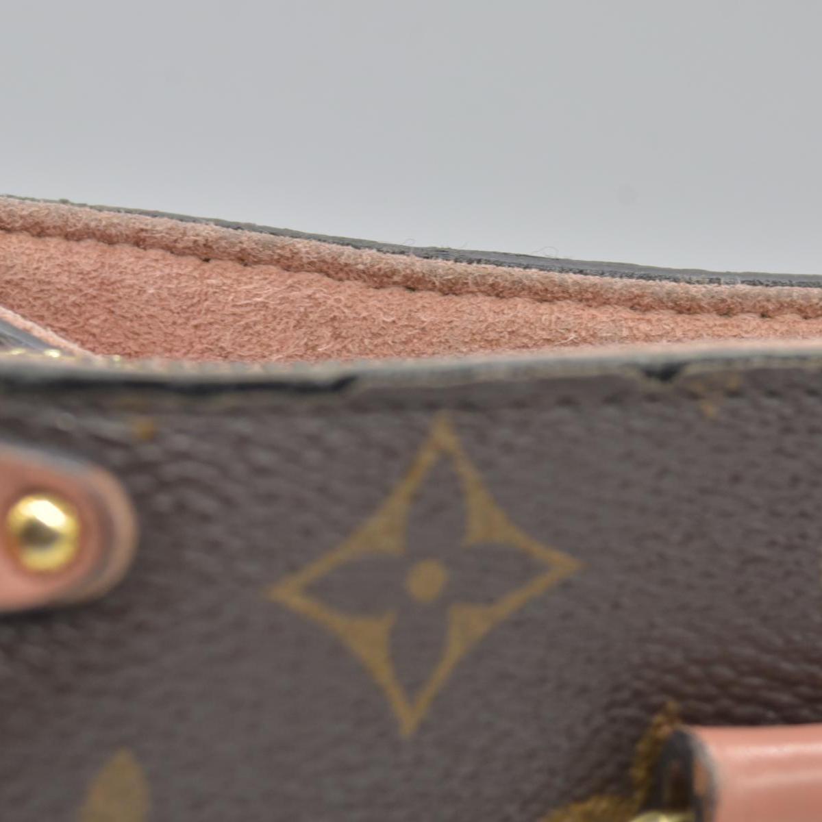 $2560 2019 Louis Vuitton Soufflot BB Monogram Peach Shoulder Bag Cloth CA4129 10019424
