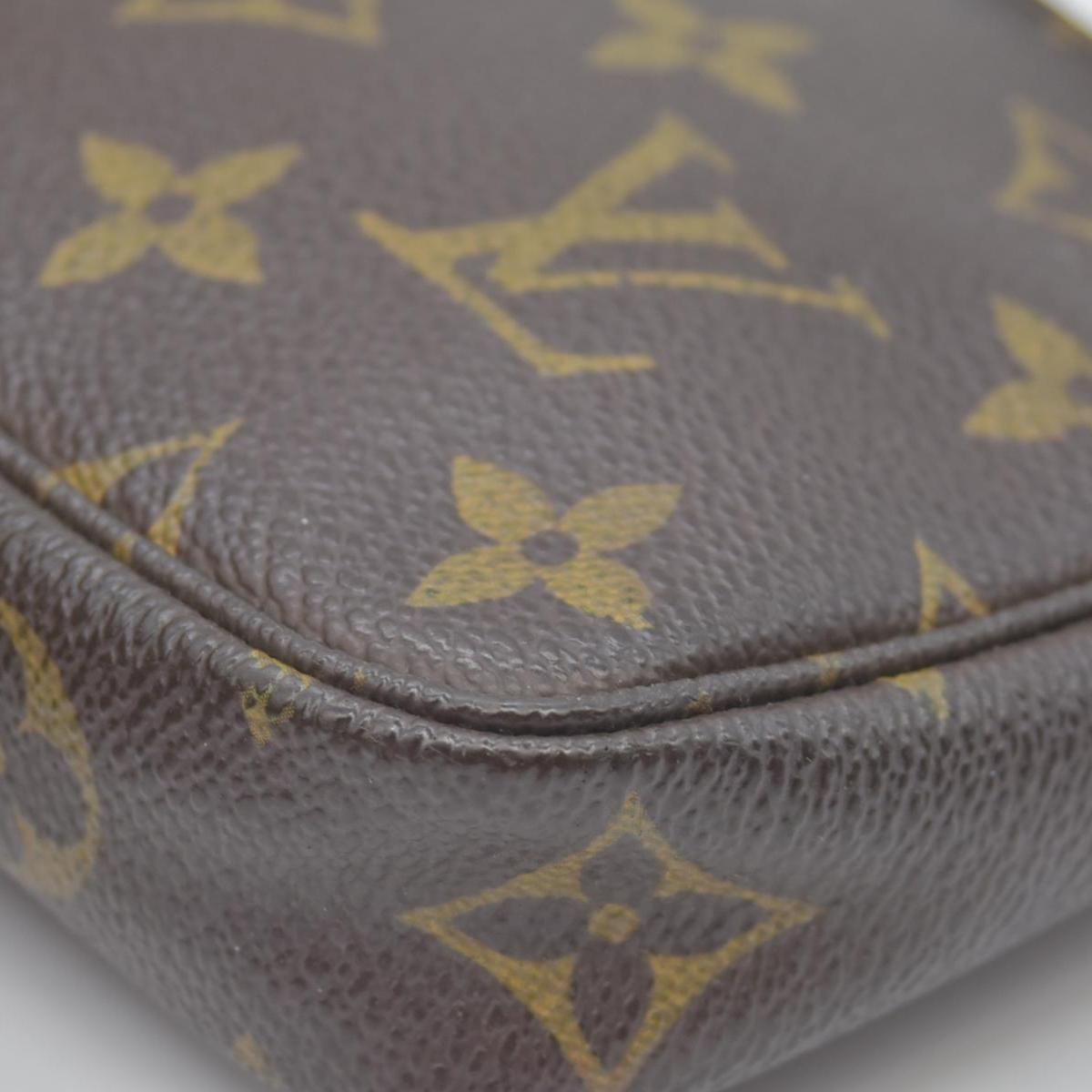 $890 2007 Louis Vuitton Monogram Mini Pochette Accessories Pouch DU4027