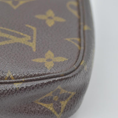 $890 2007 Louis Vuitton Monogram Mini Pochette Accessories Pouch DU4027