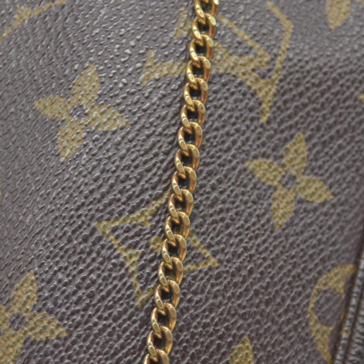 $890 2007 Louis Vuitton Monogram Mini Pochette Accessories Pouch DU4027