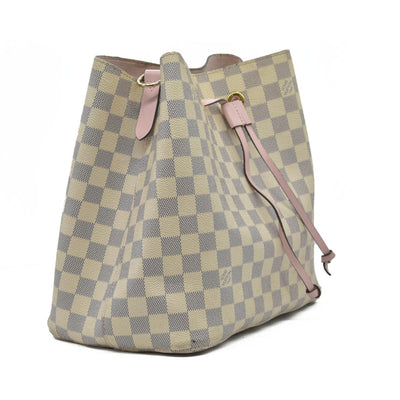 $2550 2019 Louis Vuitton Damier Azur Neonoe MM Eau De Rose SP1159