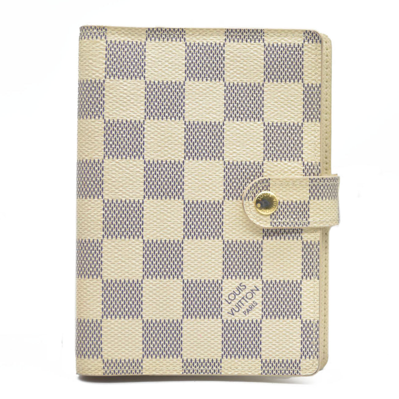 Louis Vuitton Damier Azur Agenda PM Notebook Cover White RA3149