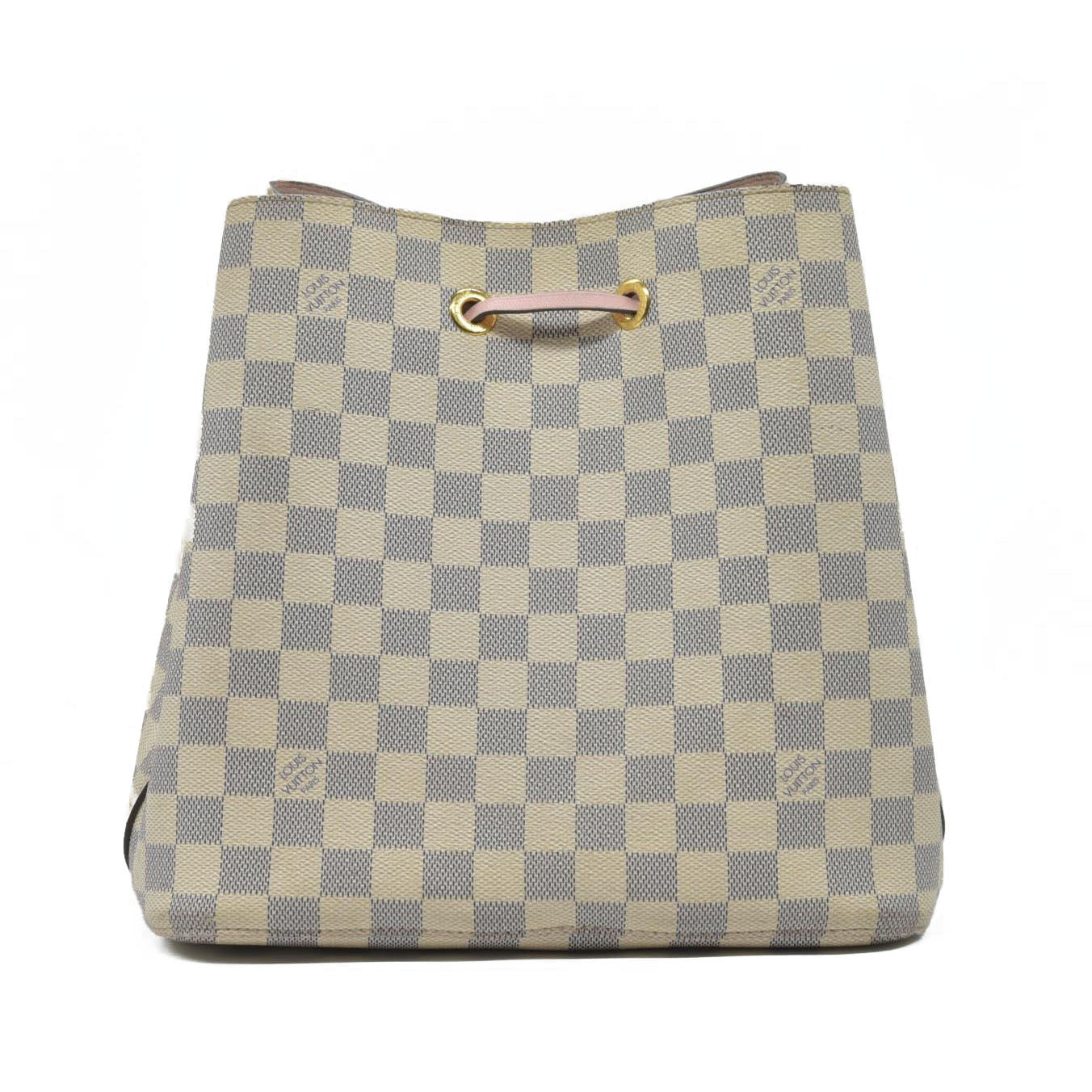 $2550 2019 Louis Vuitton Damier Azur Neonoe MM Eau De Rose SP1159