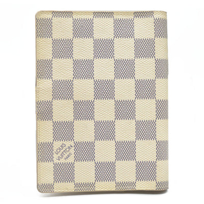 Louis Vuitton Damier Azur Agenda PM Notebook Cover White RA3149