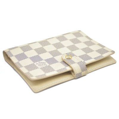 Louis Vuitton Damier Azur Agenda PM Notebook Cover White RA3149