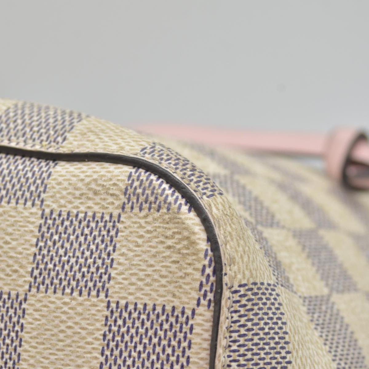 $2550 2019 Louis Vuitton Damier Azur Neonoe MM Eau De Rose SP1159