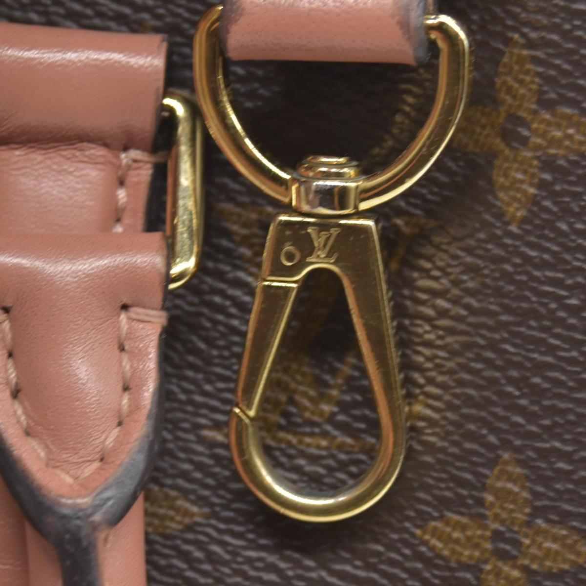 $2560 2019 Louis Vuitton Soufflot BB Monogram Peach Shoulder Bag Cloth CA4129 10019424