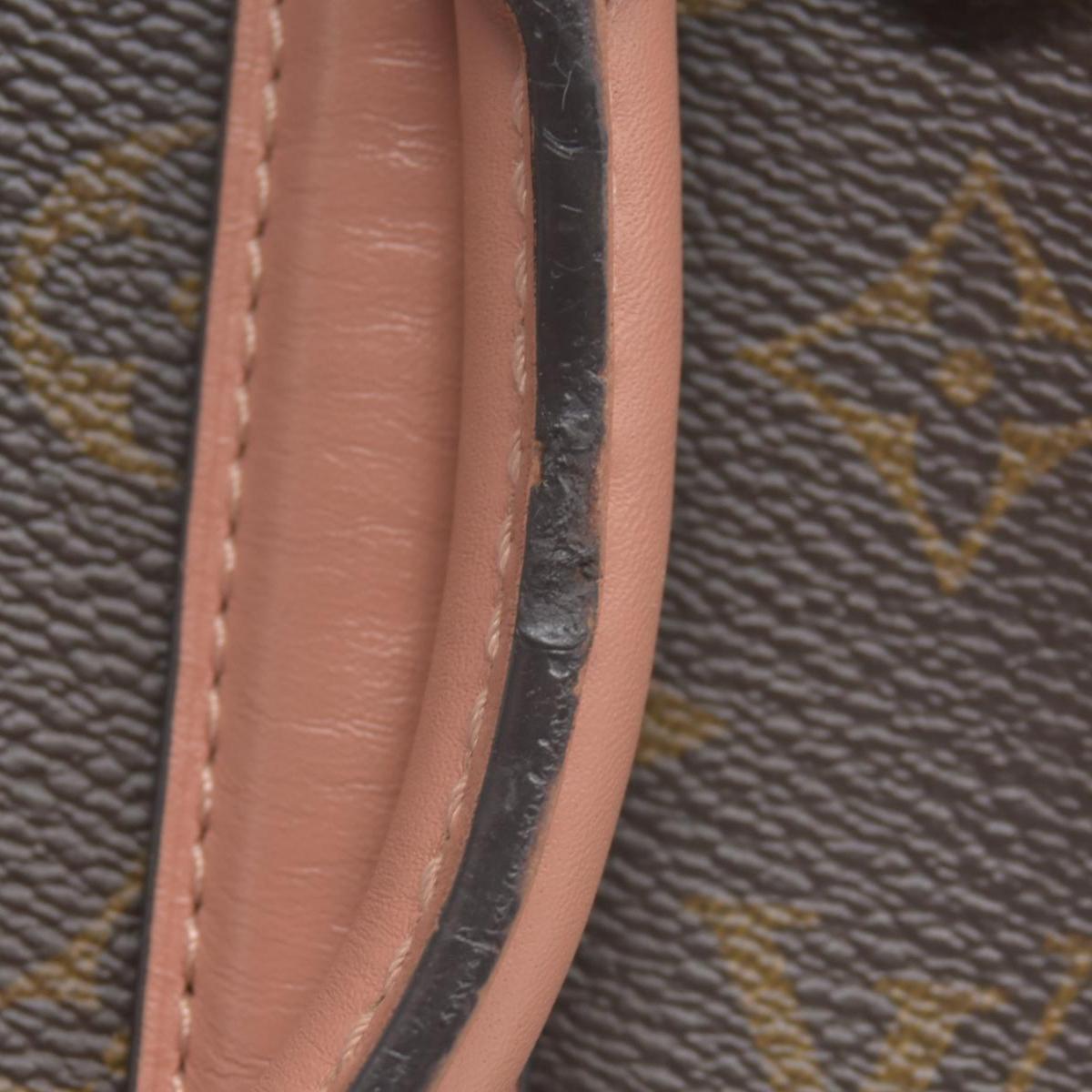 $2560 2019 Louis Vuitton Soufflot BB Monogram Peach Shoulder Bag Cloth CA4129 10019424