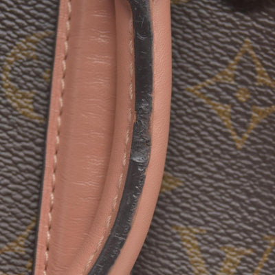 $2560 2019 Louis Vuitton Soufflot BB Monogram Peach Shoulder Bag Cloth CA4129 10019424