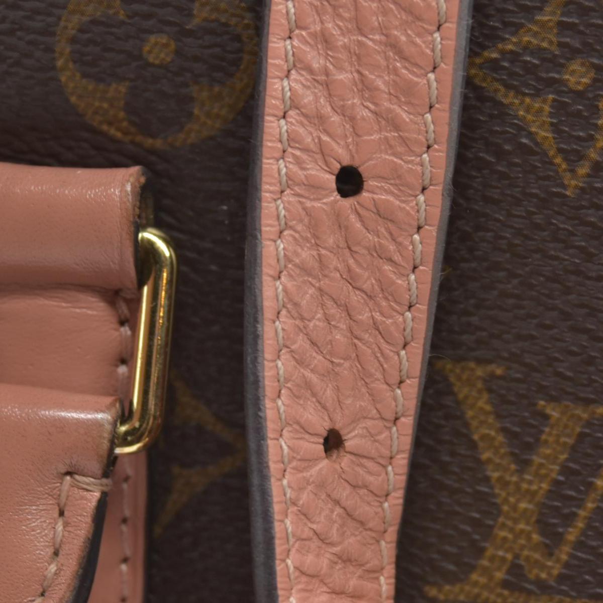 $2560 2019 Louis Vuitton Soufflot BB Monogram Peach Shoulder Bag Cloth CA4129 10019424