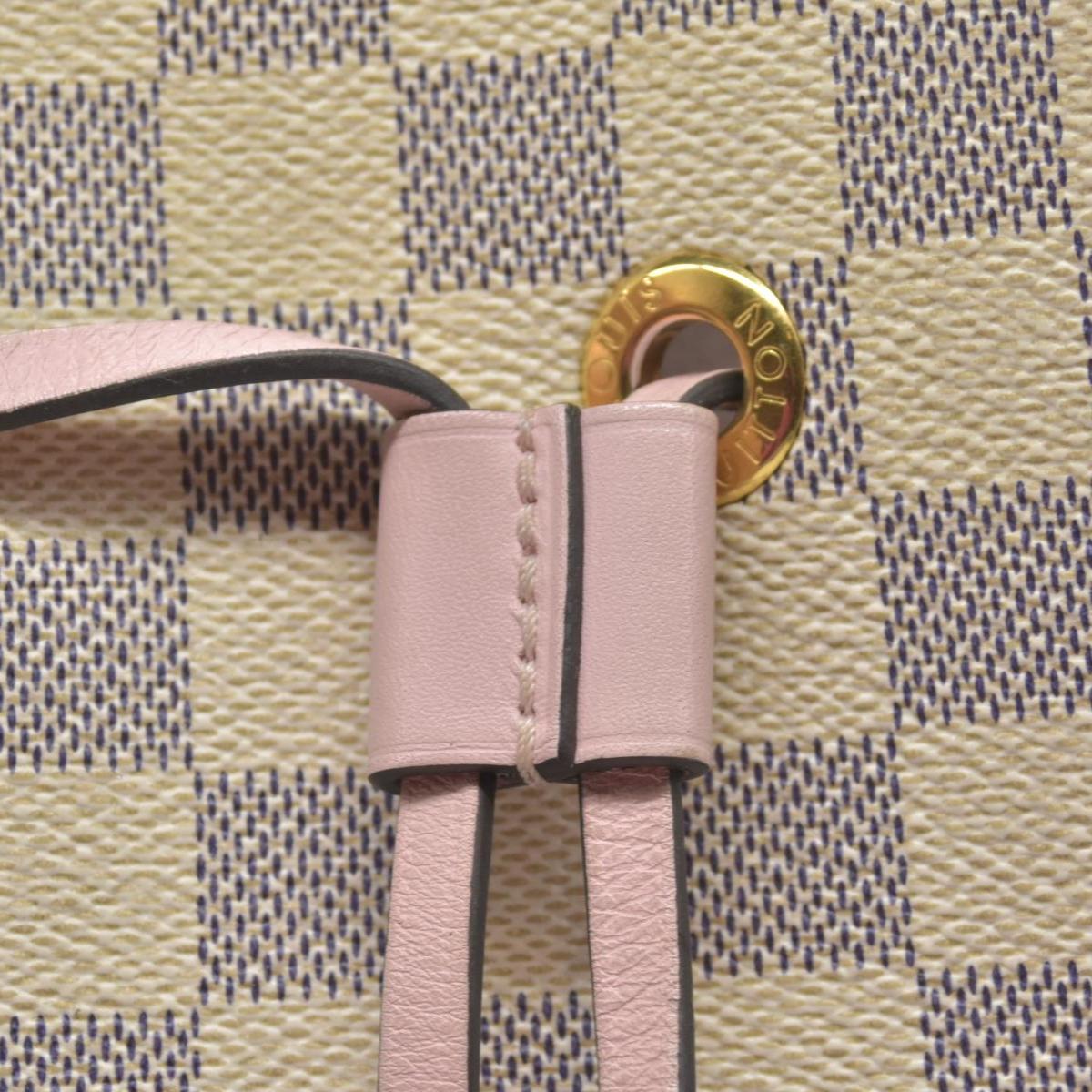 $2550 2019 Louis Vuitton Damier Azur Neonoe MM Eau De Rose SP1159