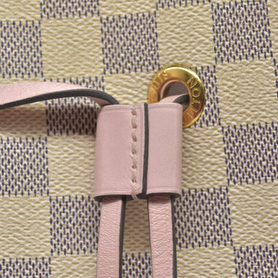 $2550 2019 Louis Vuitton Damier Azur Neonoe MM Eau De Rose SP1159