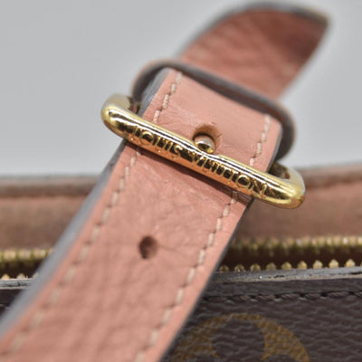 $2560 2019 Louis Vuitton Soufflot BB Monogram Peach Shoulder Bag Cloth CA4129 10019424