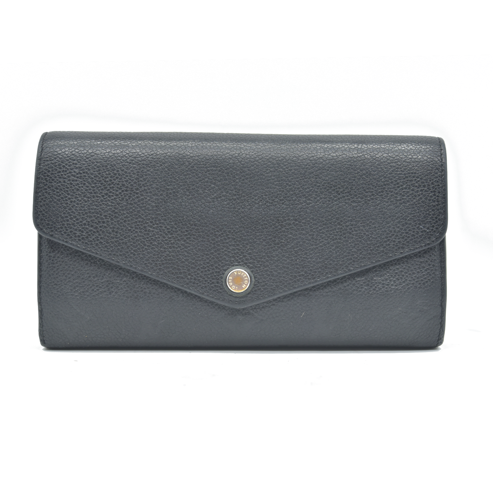 $950 Louis Vuitton  Empreinte Sarah Wallet NM Black 2017 CA1167