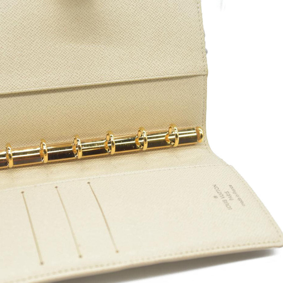 Louis Vuitton Damier Azur Agenda PM Notebook Cover White RA3149