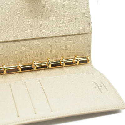 Louis Vuitton Damier Azur Agenda PM Notebook Cover White RA3149