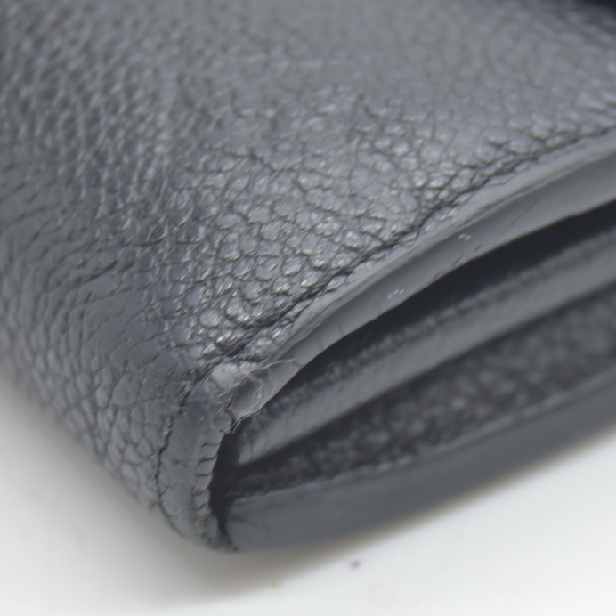 $950 Louis Vuitton  Empreinte Sarah Wallet NM Black 2017 CA1167