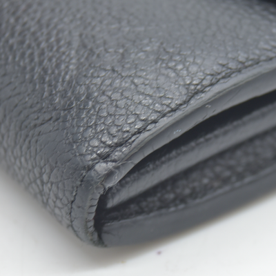 $950 Louis Vuitton  Empreinte Sarah Wallet NM Black 2017 CA1167
