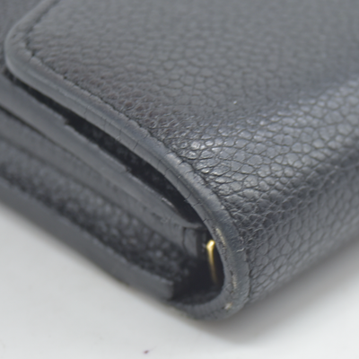 $950 Louis Vuitton  Empreinte Sarah Wallet NM Black 2017 CA1167