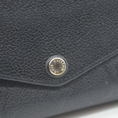 $950 Louis Vuitton  Empreinte Sarah Wallet NM Black 2017 CA1167