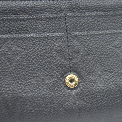 $950 Louis Vuitton  Empreinte Sarah Wallet NM Black 2017 CA1167