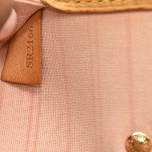 Louis Vuitton  Damier Azur Neo Neverfull MM Rose Ballerine SR2166