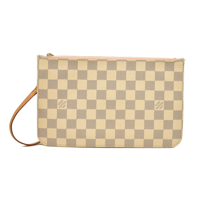 Louis Vuitton  Damier Azur Neo Neverfull MM Rose Ballerine SR2166