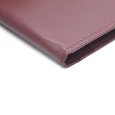 Must de Cartier Leather Bifold Long Wallet Bordeaux